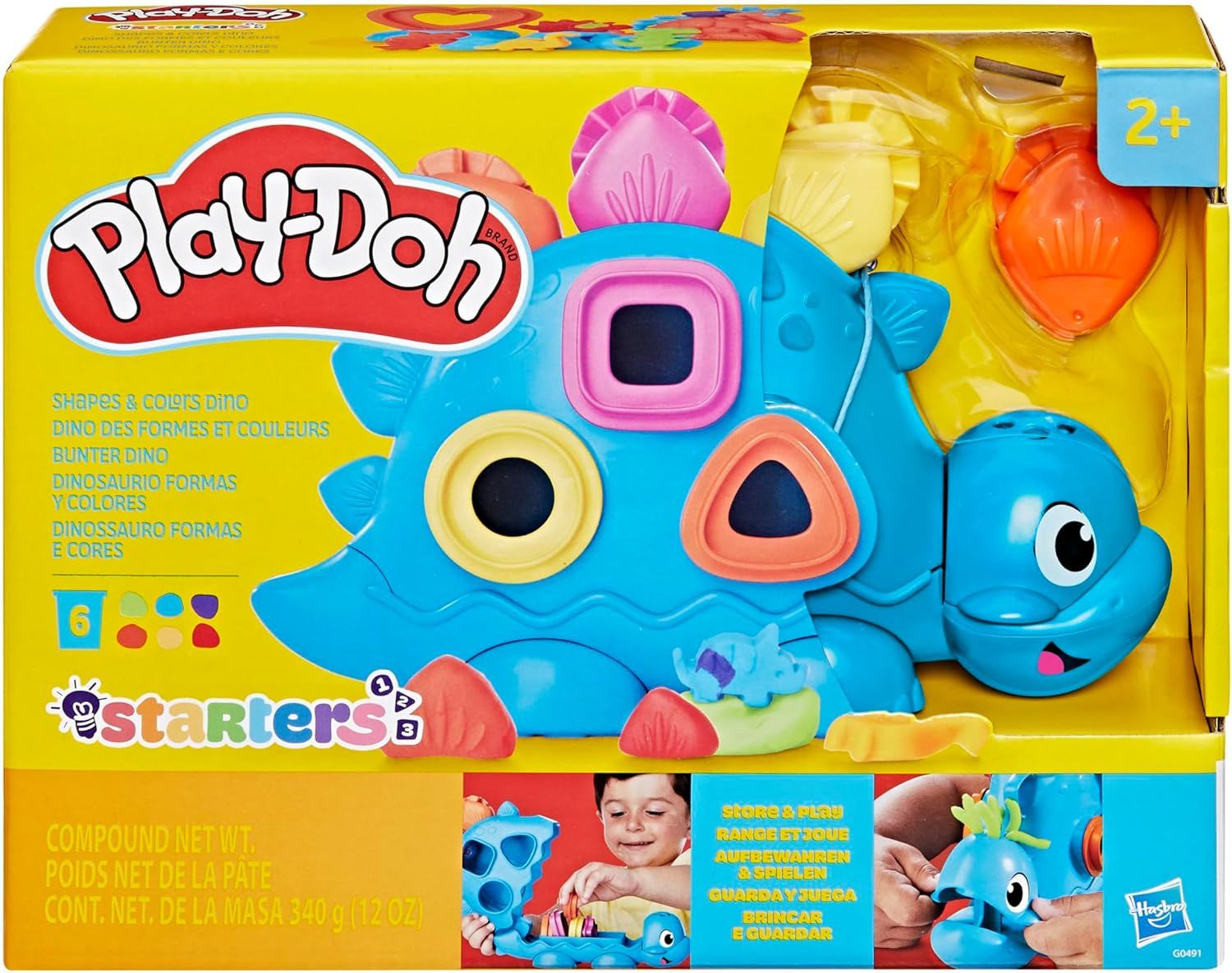 Φωτογραφία προϊόντος: Hasbro Play-Doh Shapes And Colors Dino (G0491)