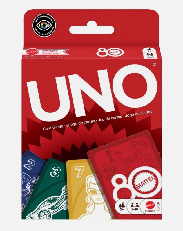Φωτογραφία προϊόντος: Επιτραπέζιο Uno Mattel 80 Χρόνια (JGK30)
