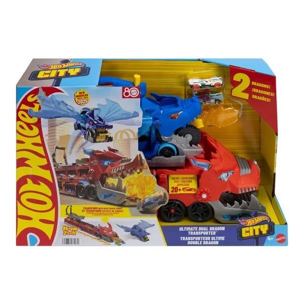Φωτογραφία προϊόντος: Mattel Hot Wheels City Απόλυτη Νταλίκα Με Διπλό Δράκο (JBM72)