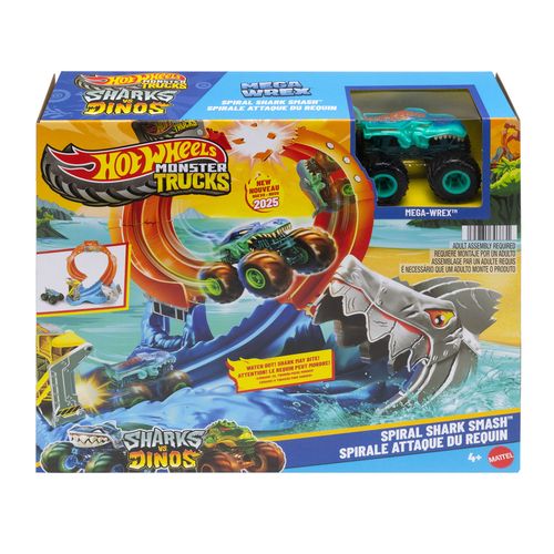 Φωτογραφία προϊόντος: Mattel Hot Wheels Monster Trucks Πίστα Λουπ Με Καρχαρία (JFR08)