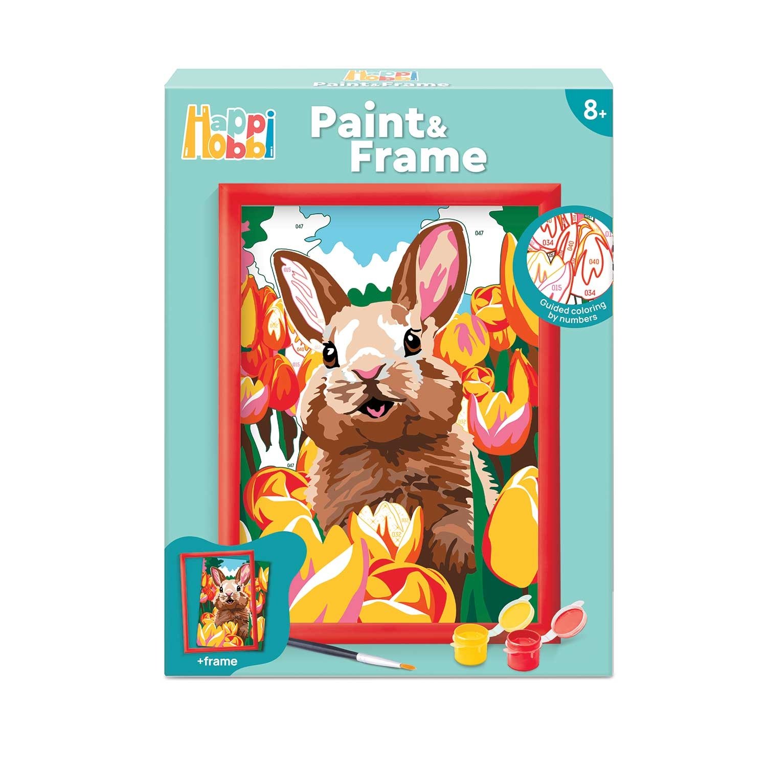 Φωτογραφία προϊόντος: AS το καλό παιχνίδι HappiHobbi Paint and Frame Cheerful Bunny (1038-41027)