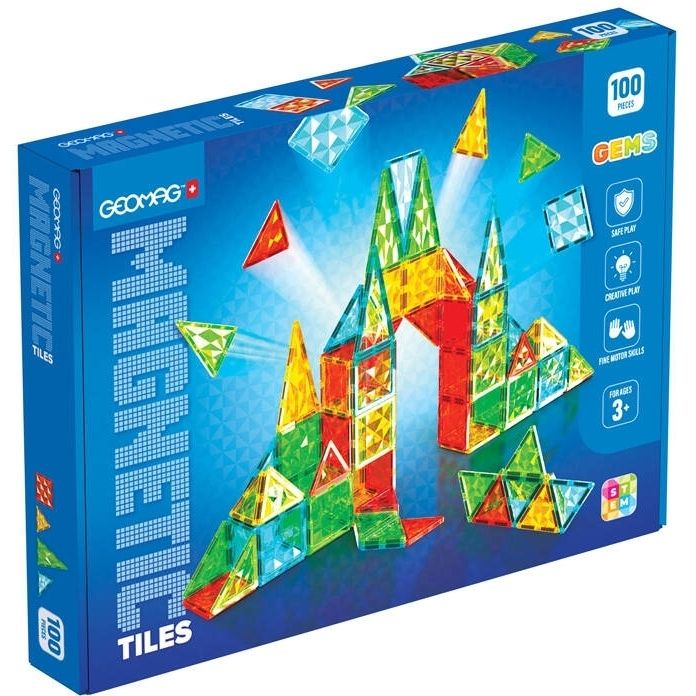 Φωτογραφία προϊόντος: Geomag Magnetic Tiles Gems 100τμχ (104)
