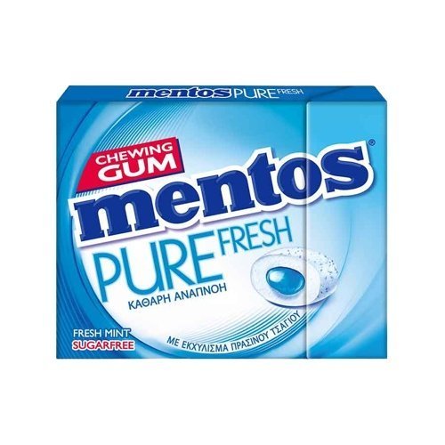 Φωτογραφία προϊόντος: Mentos Τσίχλες Pure Fresh Mint 30gr (Π10024659)