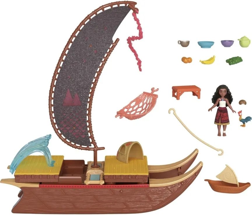 Φωτογραφία προϊόντος: Mattel Disney Princess Βαϊάνα Μίνι Κούκλες Βαϊάνα και Καράβι (JBT78)
