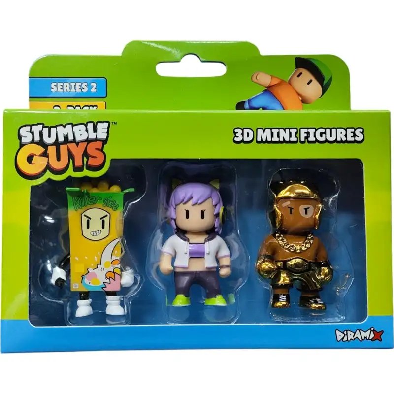 Φωτογραφία προϊόντος: Just Toys Stumble Guys Series 2 3D Mini Figures 3 Packs (0439)