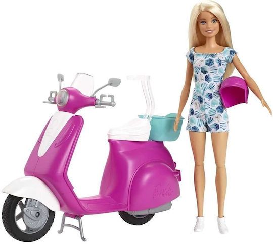Φωτογραφία προϊόντος: Mattel Barbie Scooter Και Κούκλα (GBK85)