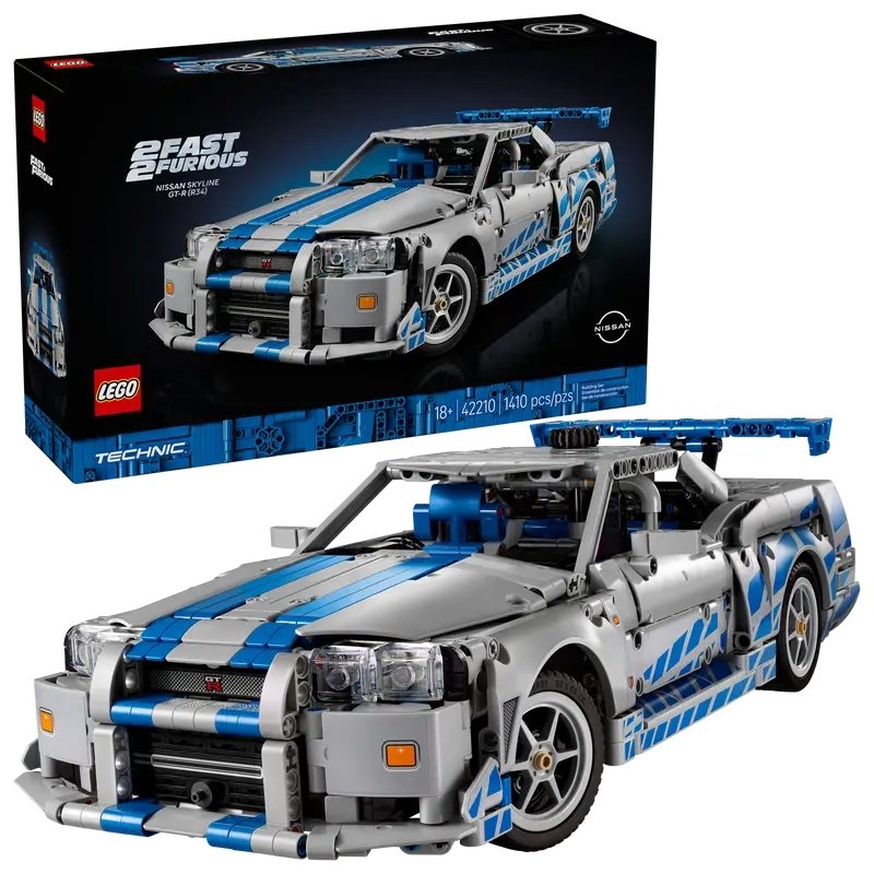 Φωτογραφία προϊόντος: LEGO 2 Fast 2 Furious Nissan Skyline GT-R (R34) Car (42210)