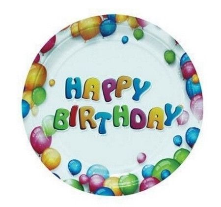 Φωτογραφία προϊόντος: Luna Πιάτα Χάρτινα Happy Birthday 18εκ (000658185)
