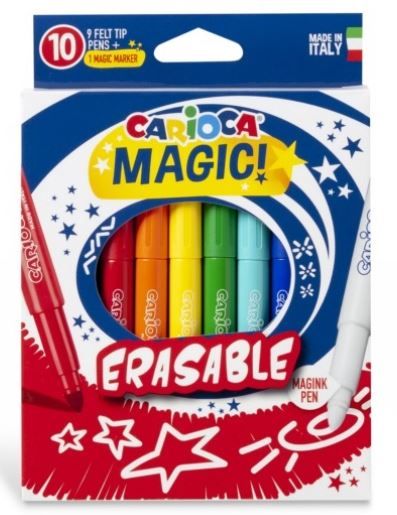 Φωτογραφία προϊόντος: Carioca Μαρκαδόροι Magic Erasable Σετ 10τμχ (43182)