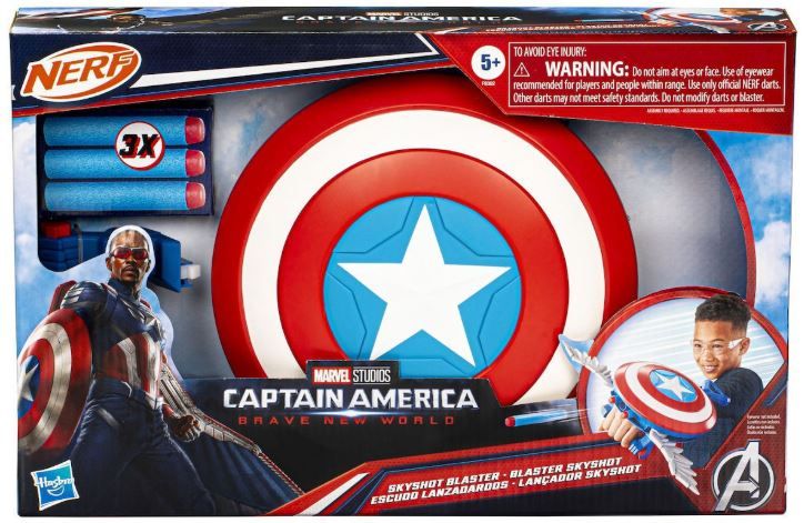Φωτογραφία προϊόντος: Hasbro Nerf Captain America Skyshot Blaster (F9302)