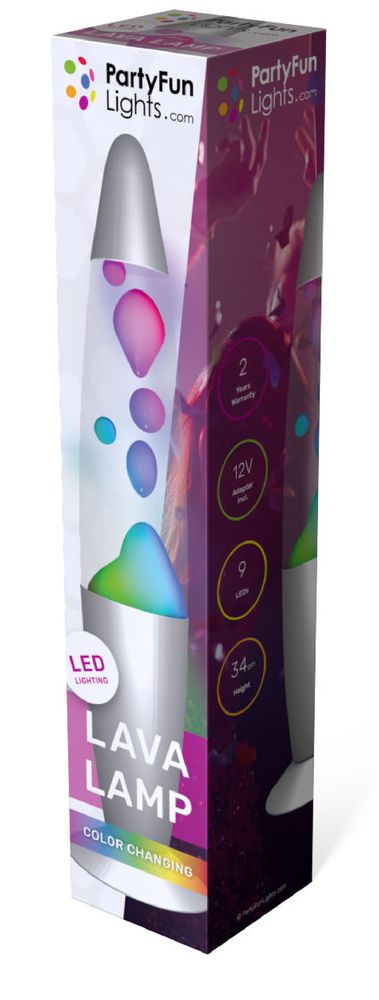 Φωτογραφία προϊόντος: PartyFun Lights Party Led Φώτα Λάμπα Lava 12V Με Αλλαγές Χρωμάτων (86198)