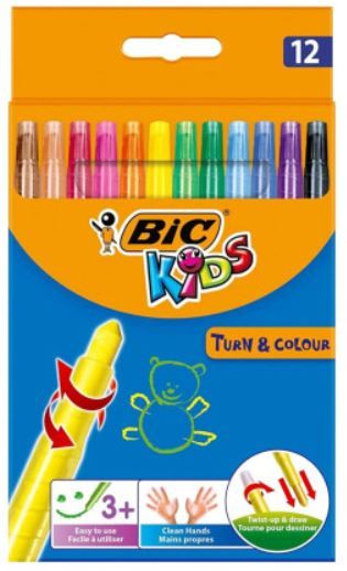 Φωτογραφία προϊόντος: Bic Κηρομπογιές Kids Turn And Colour Σετ 12 τμχ (8805082)