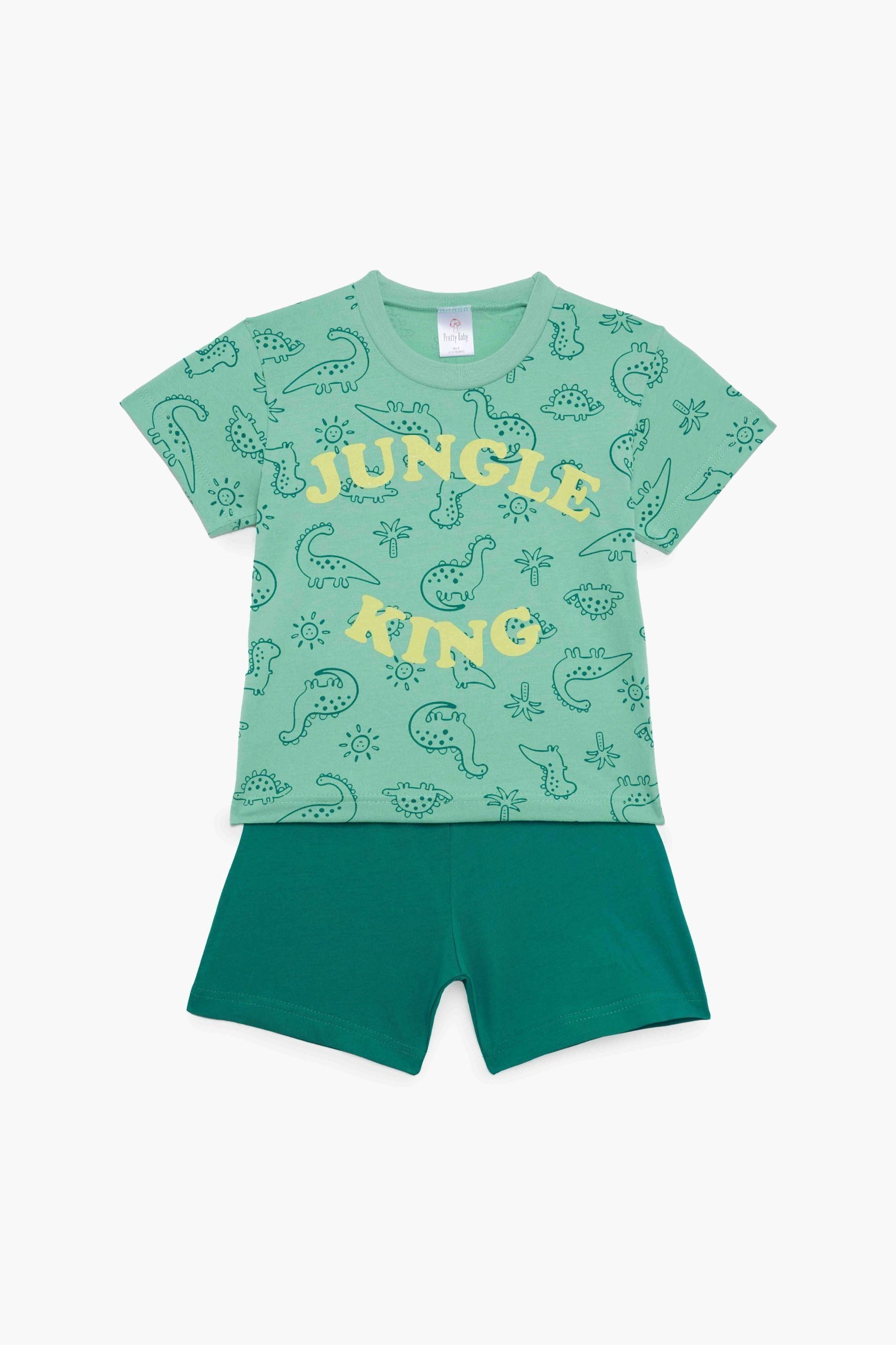 Φωτογραφία προϊόντος: Pretty baby Eleten Mini Πυζάμα Αγόρι Jungle Φυστικί/Πράσινο (65396-01-663)