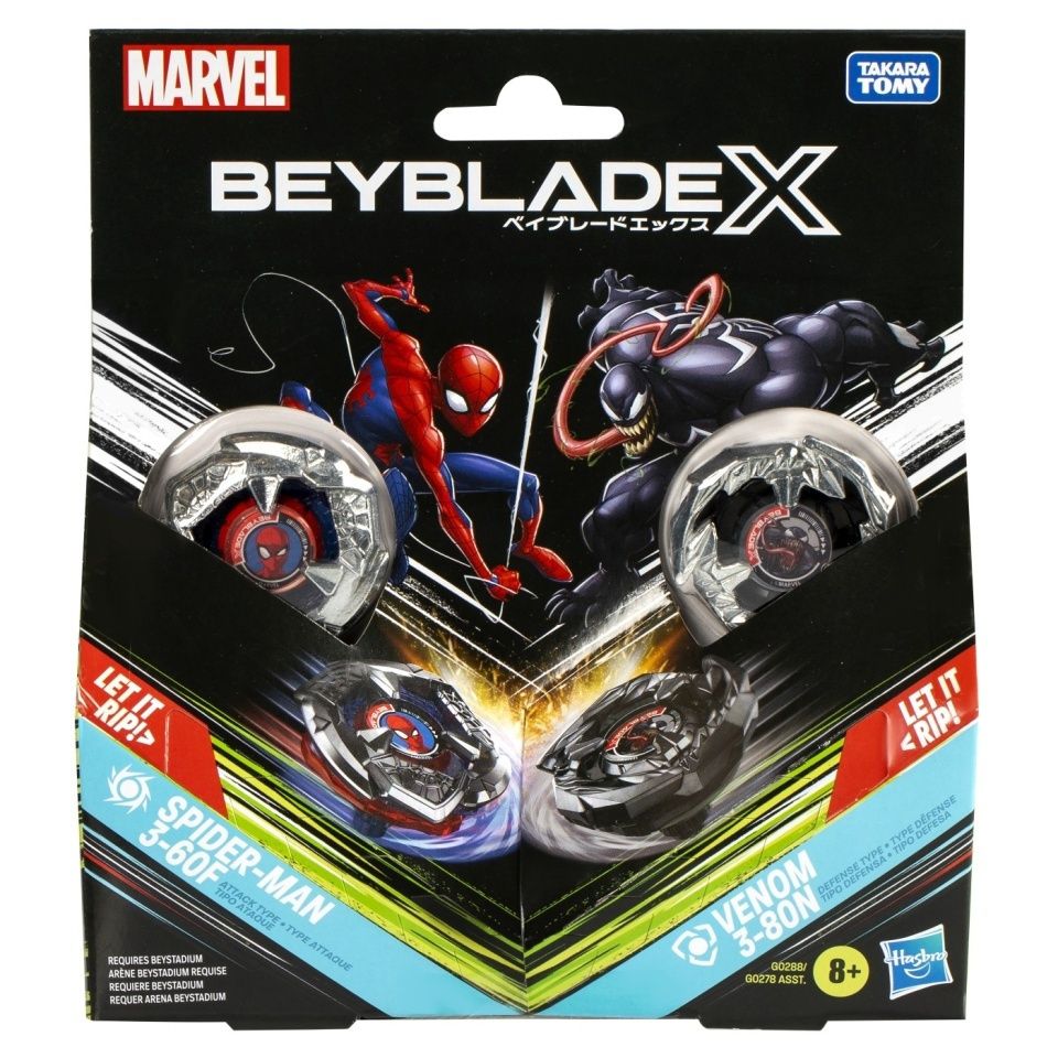 Φωτογραφία προϊόντος: Hasbro Beyblade X Spider Vs Venom Σετ 2 τμχ (G0288)