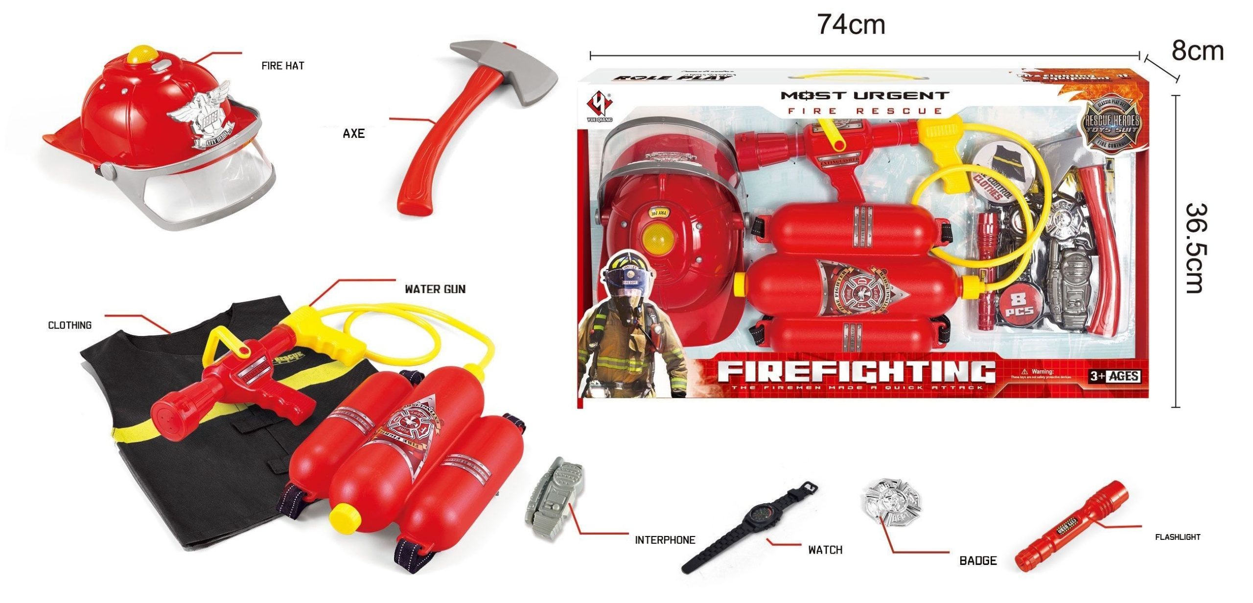 Φωτογραφία προϊόντος: Blue Toys Παιδικό Σετ Πυροσβεστικά Αξεσουάρ (MKQ949023)