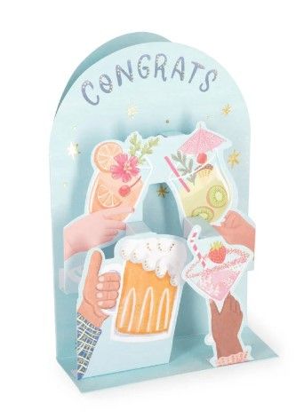 Φωτογραφία προϊόντος: Ευχετήρια Κάρτα Legami Pop Up Cocktail Congrats (BGPU0020)