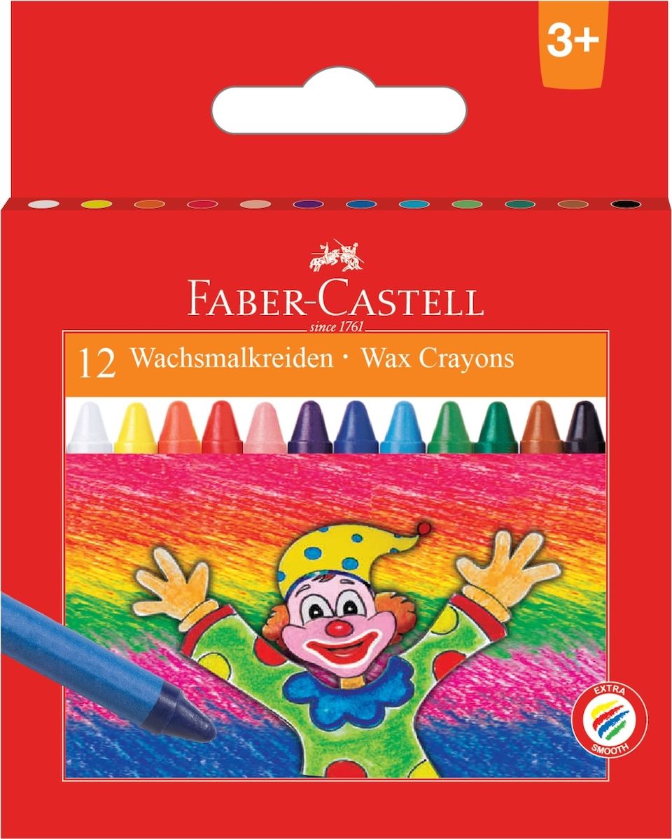 Φωτογραφία προϊόντος: Faber-Castell Κηρομπογίες Σετ 12 τμχ (12309360)