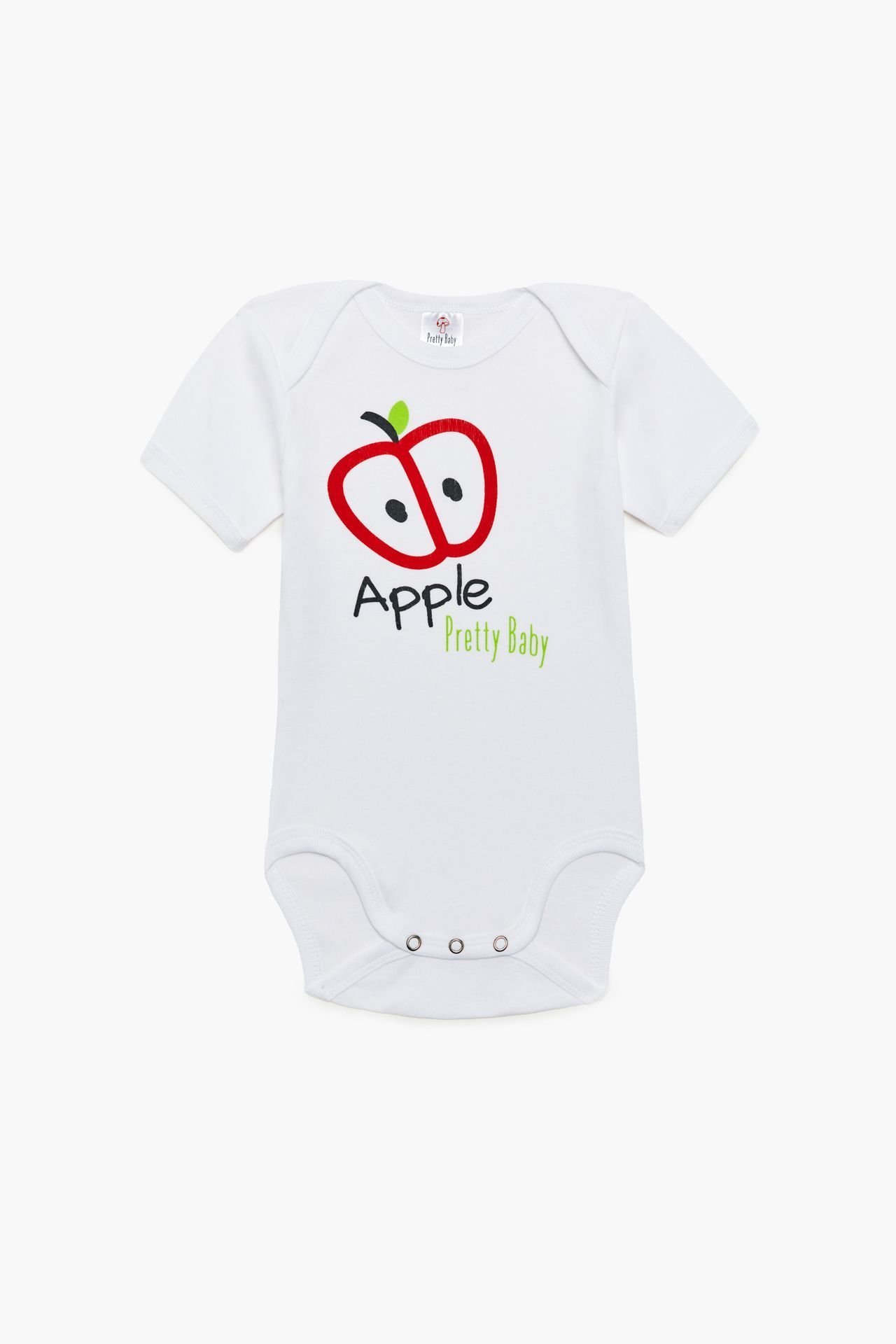 Φωτογραφία προϊόντος: Pretty Baby New Born Κορμάκι Με Κοντό Μανίκι Τύπωμα Apple (34859-4-85)
