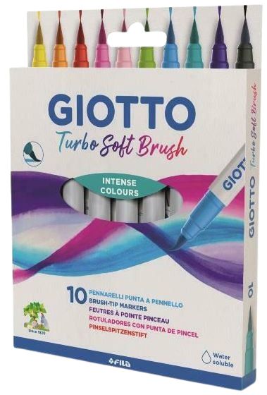 Φωτογραφία προϊόντος: Giotto Μαρκαδόροι Turbo Soft Brush 10 τμχ (000426800)