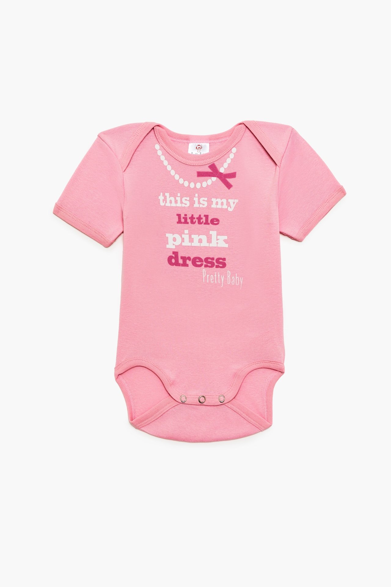 Φωτογραφία προϊόντος: Pretty baby Eleten New Born Κορμάκι Κοντό Μανίκι Τύπωμα Happy (34850-1-0)