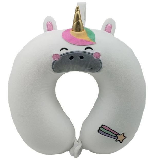 Φωτογραφία προϊόντος: Puckator Relaxeazzz Plush Μαξιλάρι Ταξιδιού Memory Foam-Astra The Unicorn (CUSH363)