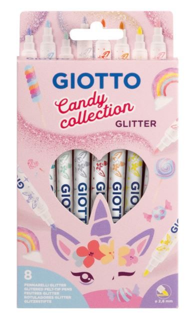 Φωτογραφία προϊόντος: Giotto Μαρκαδόροι Glitter Candy Pastel 8 τμχ (000428500)