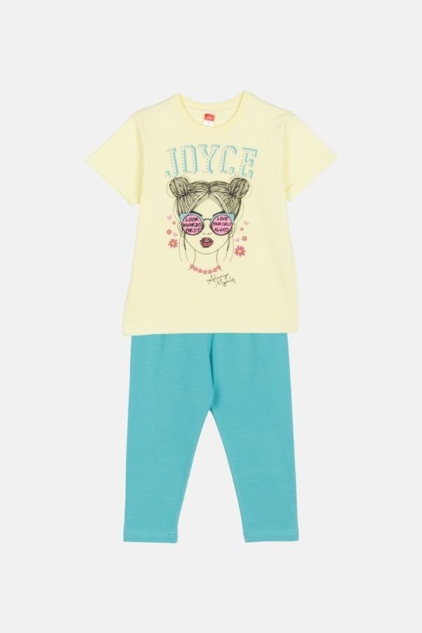 Φωτογραφία προϊόντος: Joyce Junior Μπλούζα Κολάν Sunglasses Girl Κίτρινο Πετρόλ (2513119-6)