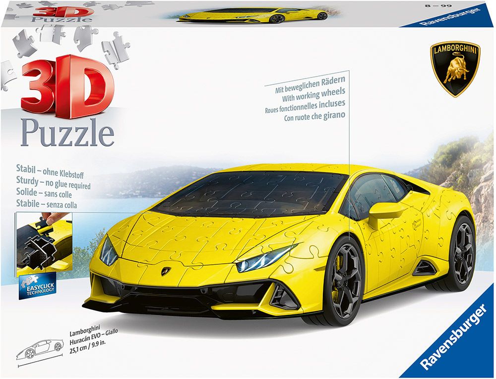 Φωτογραφία προϊόντος: Παζλ 3D Ravensburger Lamborghini Huracan Yellow (11562)