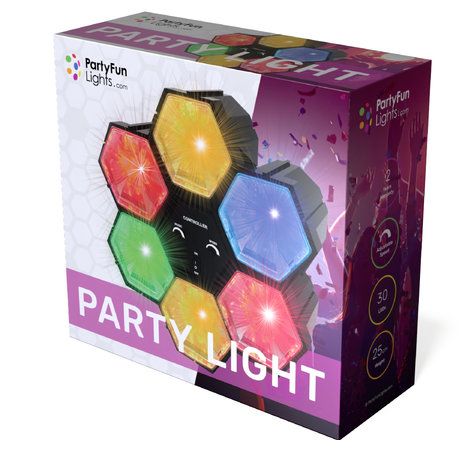 Φωτογραφία προϊόντος: PartyFun Lights Party Led Φώτα Λάμπα Με Αλλαγές Χρωμάτων Και Μουσική (86462)