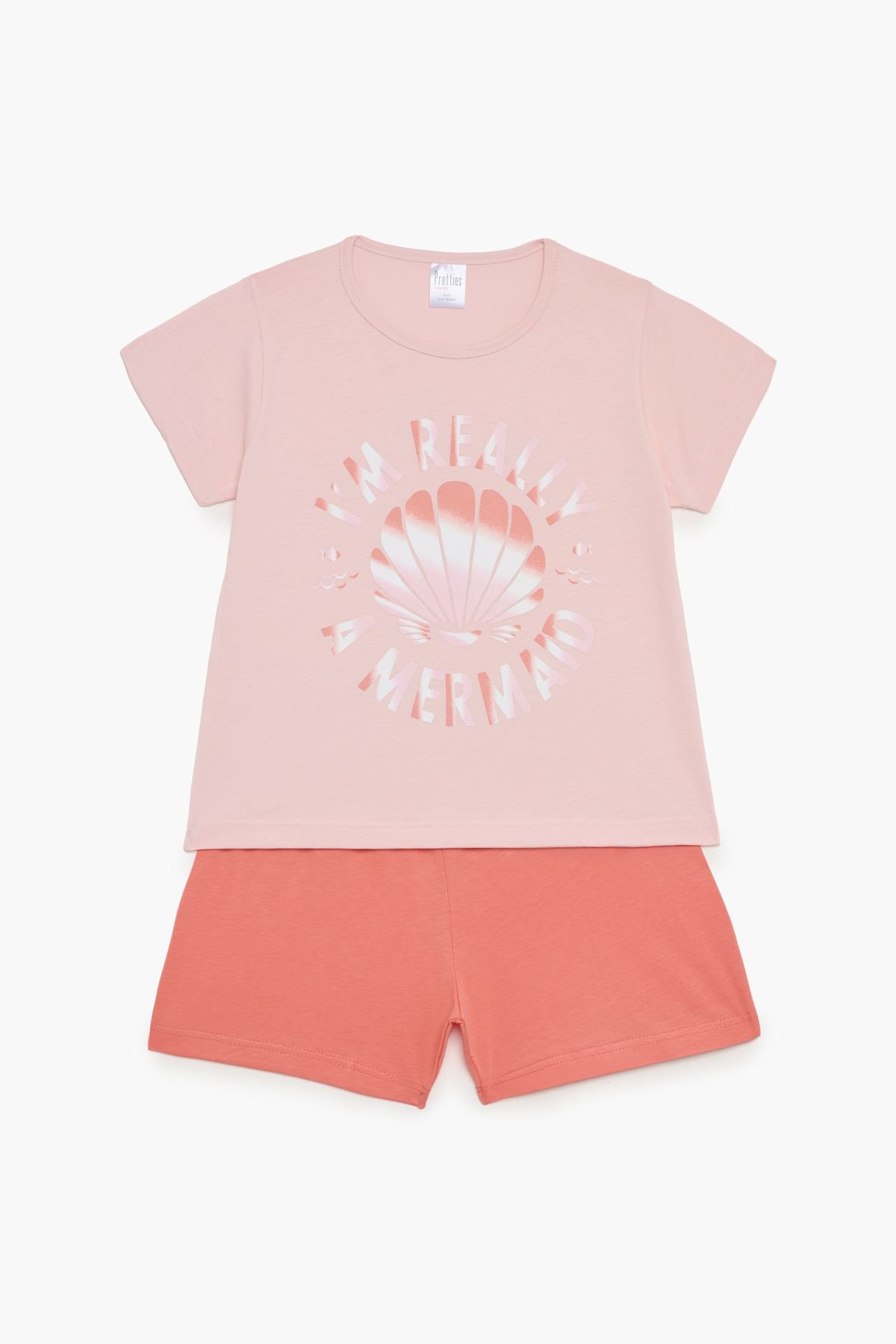 Φωτογραφία προϊόντος: Pretty Baby Junior Πυτζάμα Κορίτσι Mermaid Ροζ/Κοραλί (63163-06-93)