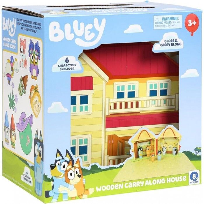 Φωτογραφία προϊόντος: Giochi Preziosi Bluey Ξύλινο Σπίτι Με 6 Φιγούρες (BLYA1000)
