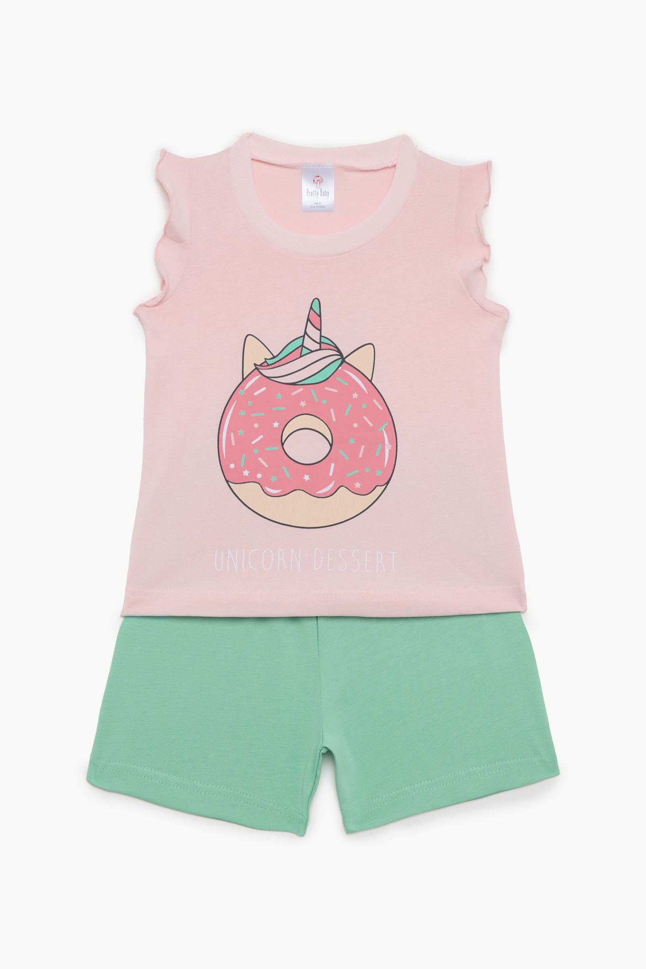 Φωτογραφία προϊόντος: Pretty baby Eleten Mini Πυζάμα Κορίτσι Dessert Φυστικί/Κοραλί (65549-01-67)