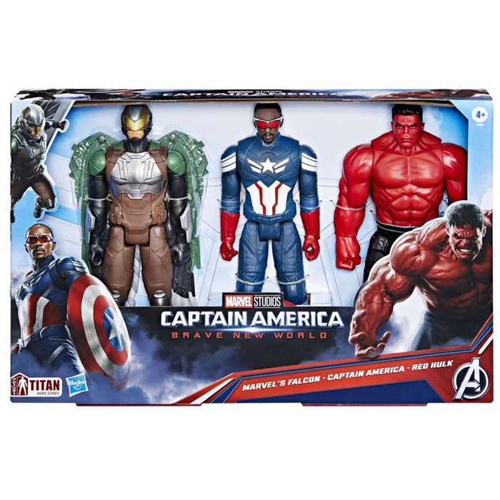 Φωτογραφία προϊόντος: Hasbro Marvel Avengers Captain America: Brave New World Titan Hero 3 Figures (F9295)