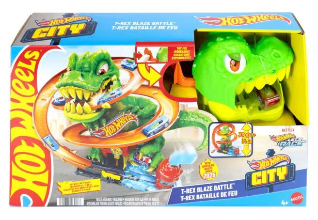 Φωτογραφία προϊόντος: Mattel Hot Wheels City - T-Rex Πυροσβεστικός Σταθμός (JBM73)