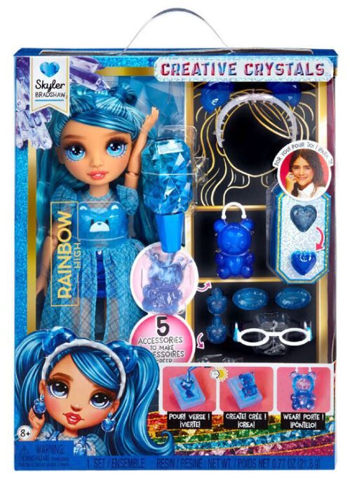Φωτογραφία προϊόντος: MGA Entertainment Κούκλα Rainbow High Creative Crystals Fashion Doll-Skyler (121374-EUC)