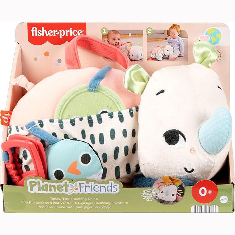 Φωτογραφία προϊόντος: Fisher Price Μαξιλαράκι Δραστηριοτήτων Ρινοκεράκι (HYR55)