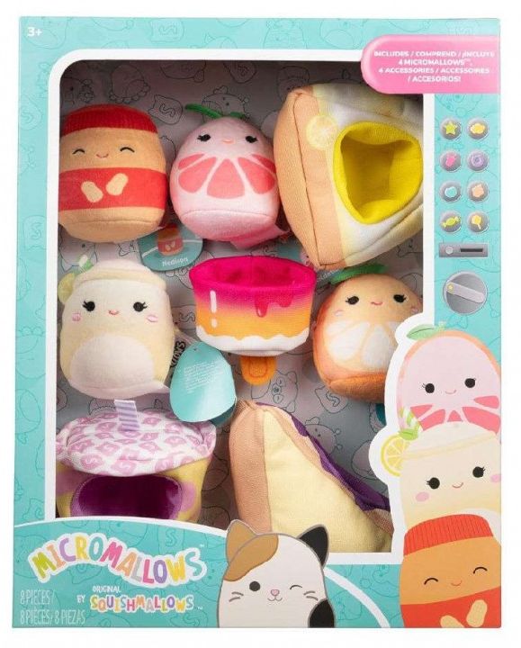 Φωτογραφία προϊόντος: Jazwares Squishmallows Λούτρινα 6εκ. Σέτ 8 τμχ Και Αξεσουάρ (JWSM0018)