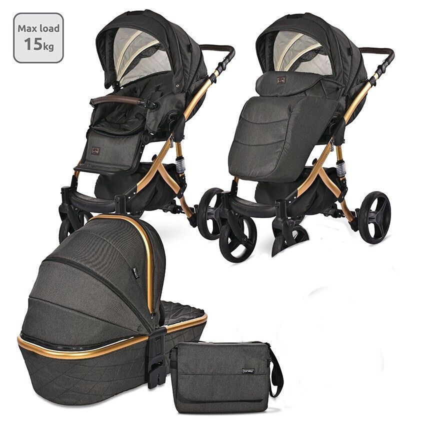 Φωτογραφία προϊόντος: Lorelli Καρότσι Rimini Premium 2 In 1 Black Jasper (10021622401)