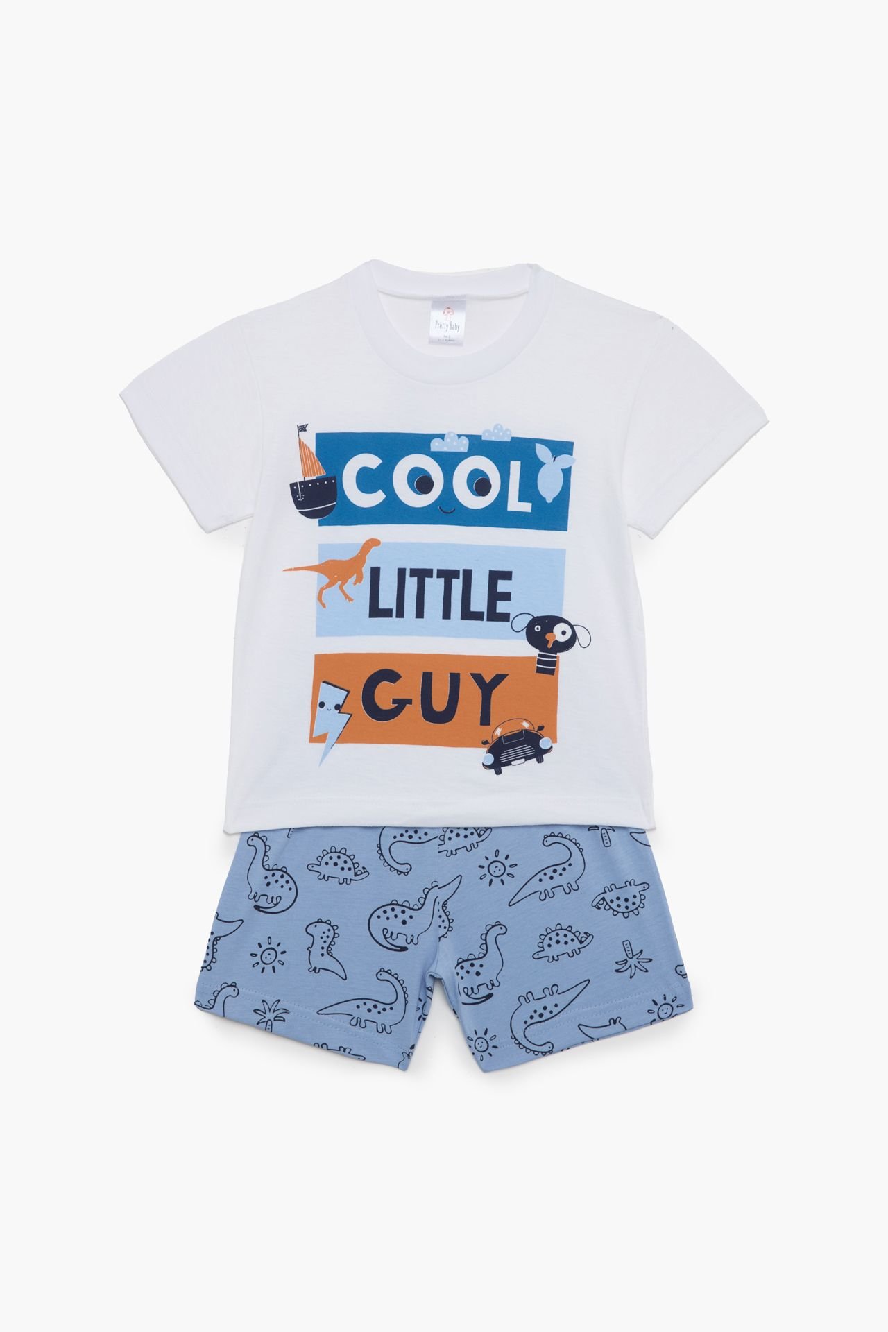 Φωτογραφία προϊόντος: Pretty baby Eleten Mini Πυζάμα Αγόρι Cool Λευκό/Σιέλ (65394-01-673)