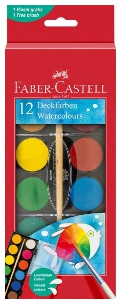 Φωτογραφία προϊόντος: Faber-Castell Νερομπογιές Μεγάλο 12τμχ (12310802)