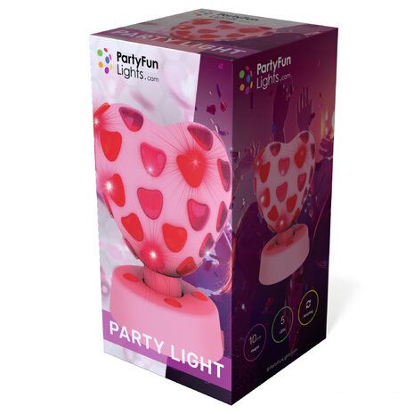 Φωτογραφία προϊόντος: PartyFun Lights Party Led Φώτα Λάμπα Καρδιά Με Αλλαγές Χρωμάτων (86817)