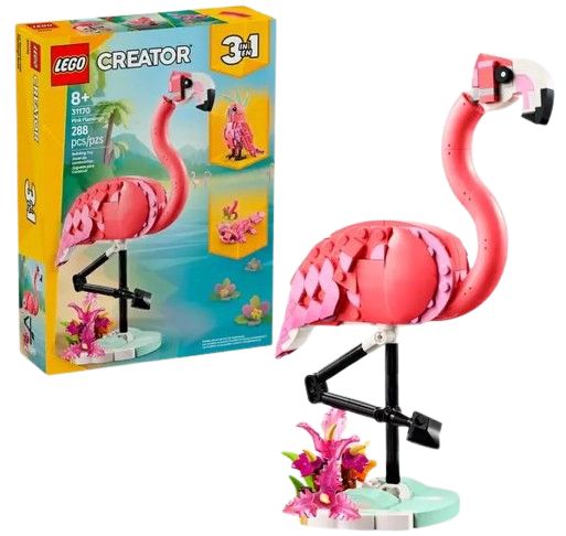 Φωτογραφία προϊόντος: LEGO Creator Άγρια Ζώα: Ρόζ Φλαμίνγκο 3 Σε 1 (31170)