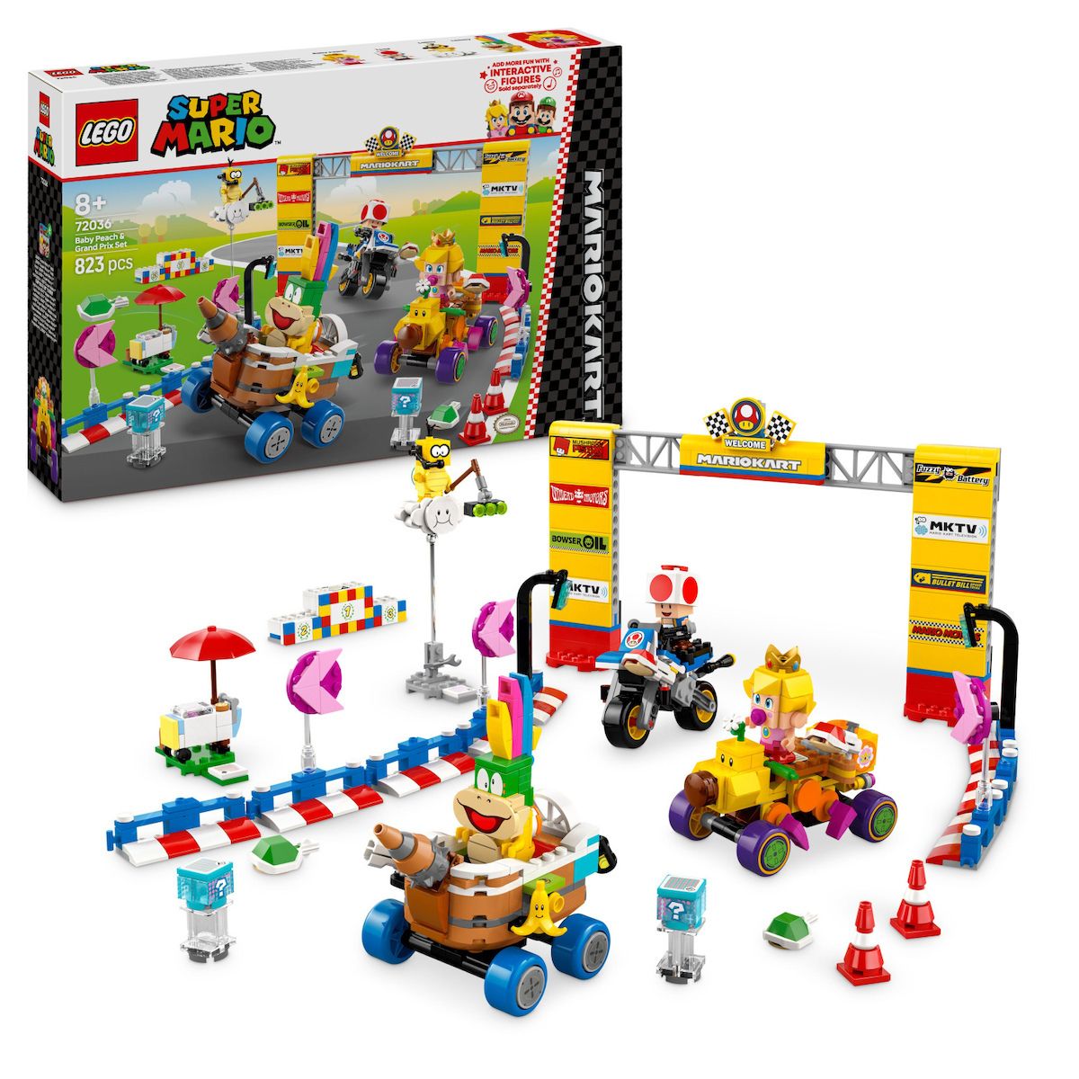 Φωτογραφία προϊόντος: LEGO Super Mario Kart- Baby Peach Και Σέτ Γκράν Πρίξ (72036)