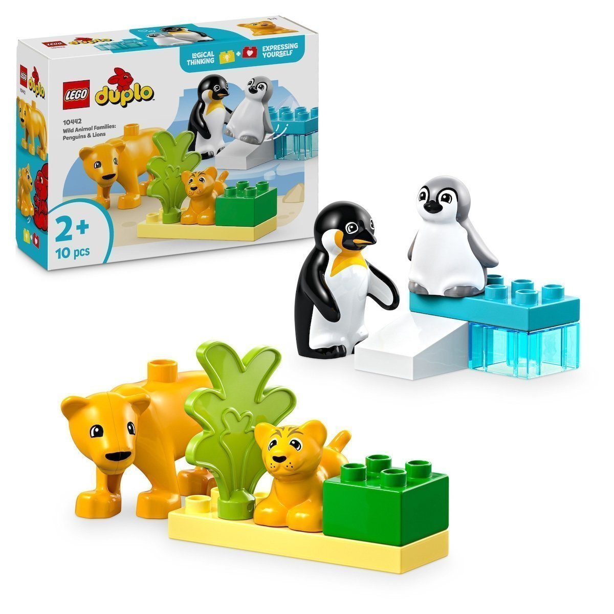 Φωτογραφία προϊόντος: LEGO Duplo Οικογένειες Άγριων Ζώων: Πιγκουίνοι Και Λιοντάρια (10442)