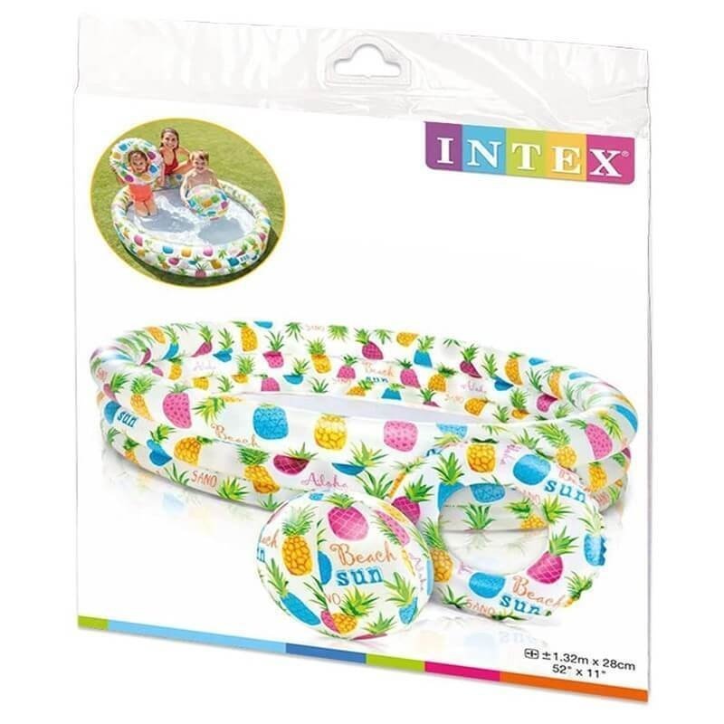 Φωτογραφία προϊόντος: Intex Πισίνα Pineapple Splash Set Pool 132x28εκ (59469)