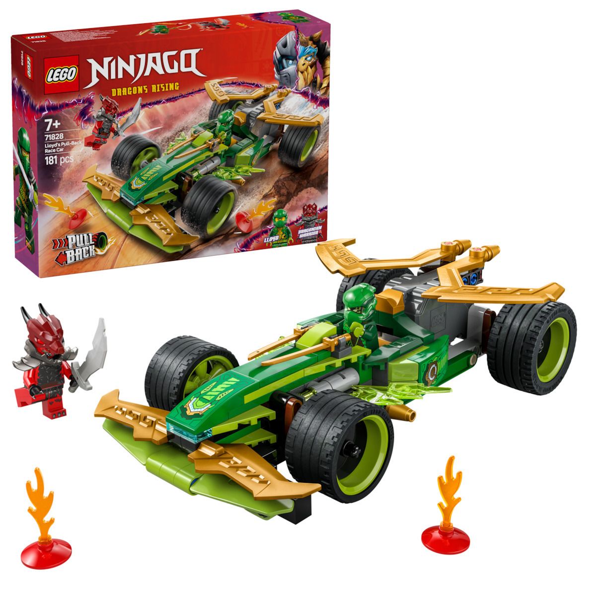 Φωτογραφία προϊόντος: LEGO Ninjago Αγωνιστικό Αυτοκίνητο Pull-Back Του Λοιντ (71828)