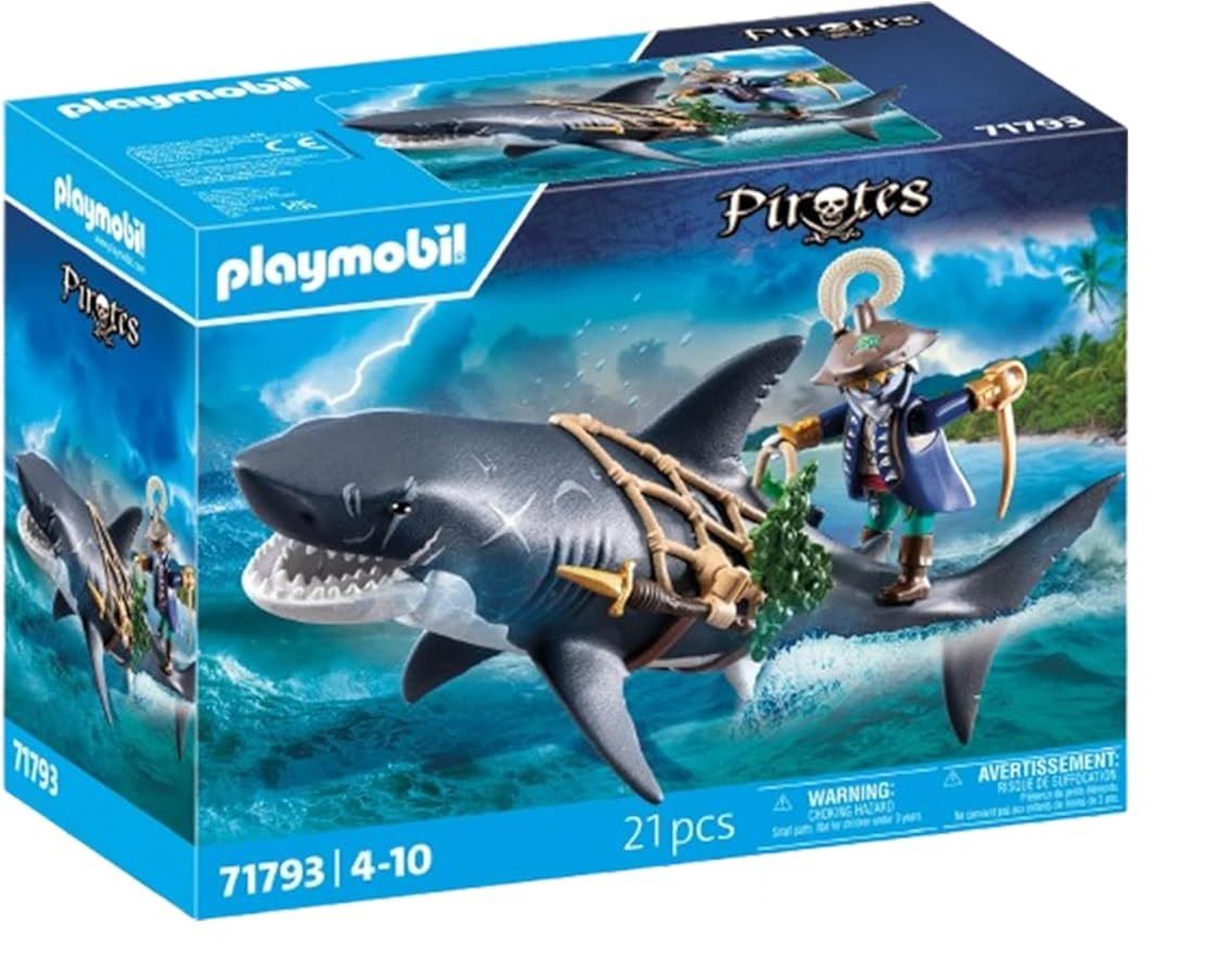 Φωτογραφία προϊόντος: Playmobil Πειρατής Με Γιγαντιαίο Καρχαρία (71793)