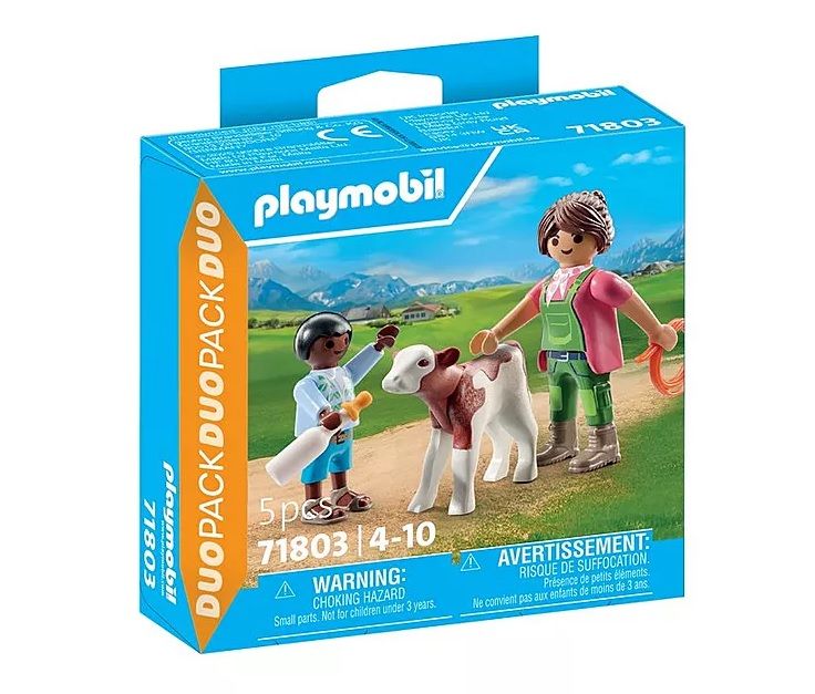 Φωτογραφία προϊόντος: Playmobil Duo Pack Αγρότισσα Και Παιδάκι Με Μοσχαράκι (71803)