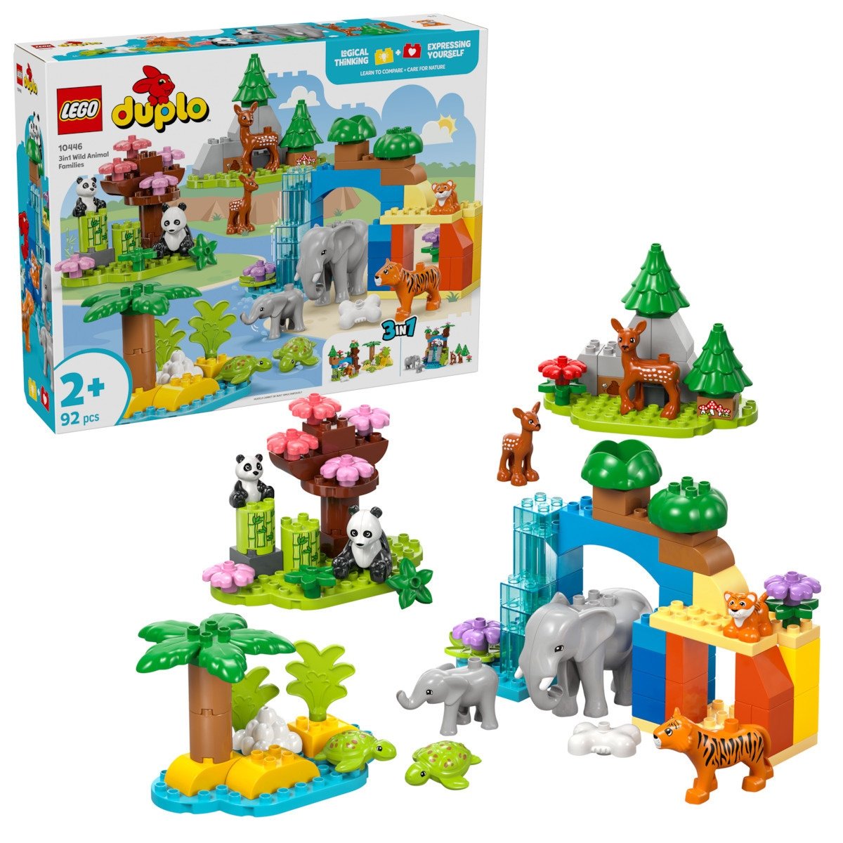 Φωτογραφία προϊόντος: LEGO Duplo 3 Σε 1 Οικογένειες Άγριων Ζώων (10446)