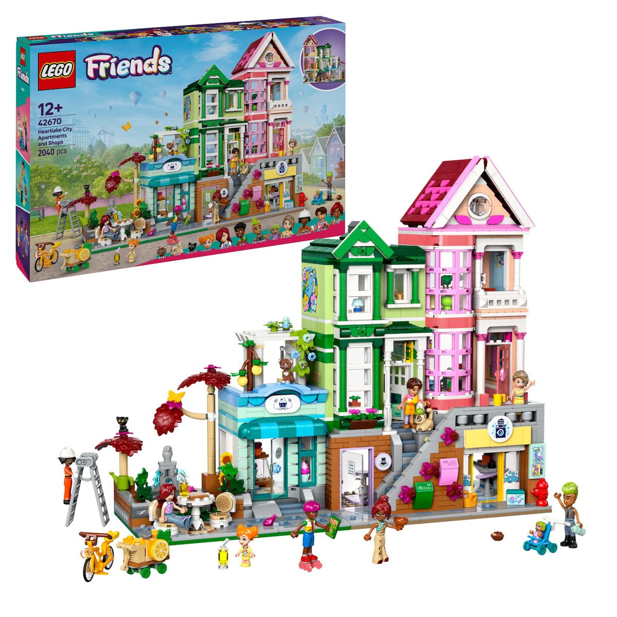 Φωτογραφία προϊόντος: LEGO Friends Διαμερίσματα Και Καταστήματα Στη Χάρτλεικ Σίτυ (42670)